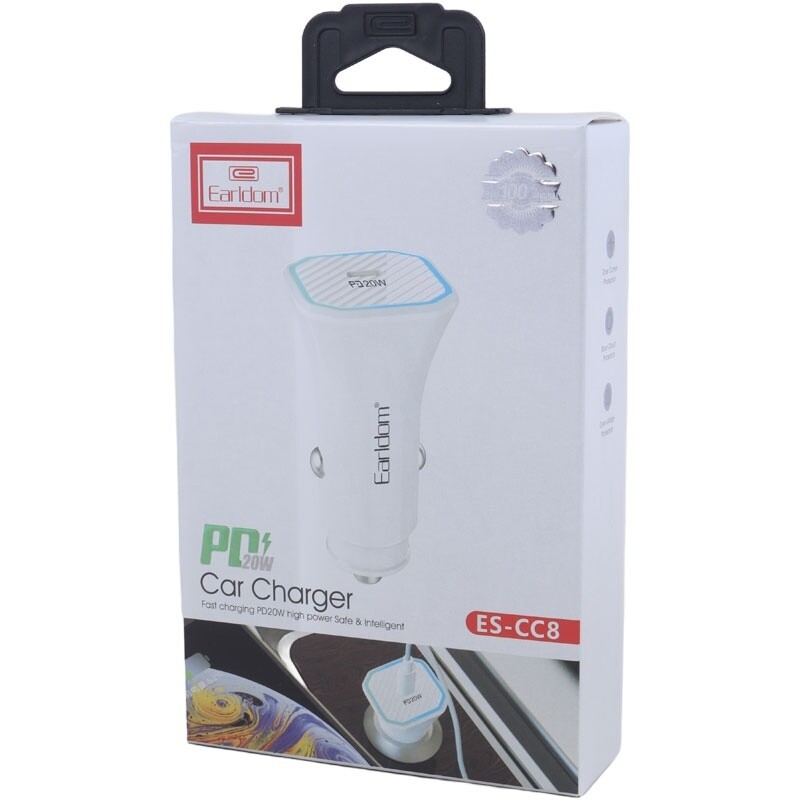 شارژر فندکی 20 وات ارلدام ES-CC8 PD 3.1A