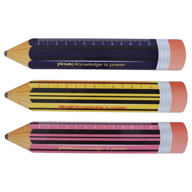خط کش چوبی Parsam 12cm بسته 48 عددی