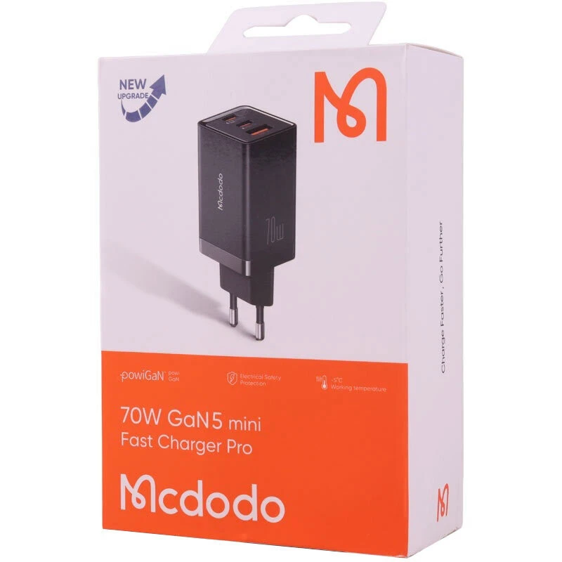 شارژر دیواری 70 وات مک دودو CH-154 GAN5 Mini Pro 5A