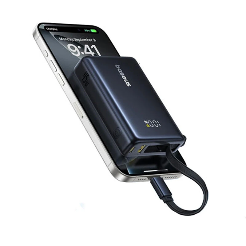 پاور بانک فست شارژ باسئوس PicoGo P10076803213 PD 45W ظرفیت 10000 میلی آمپر ساعت
