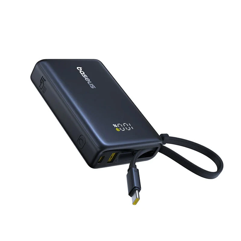 پاور بانک فست شارژ باسئوس PicoGo P10076803213 PD 45W ظرفیت 10000 میلی آمپر ساعت