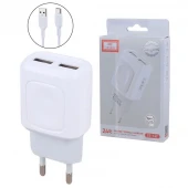 شارژر دیواری 12 وات ارلدام ES-147 2.4A + کابل تایپ سی