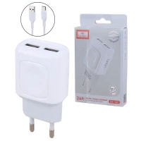 شارژر دیواری 12 وات ارلدام ES-147 2.4A + کابل تایپ سی