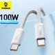 کابل دو سر تایپ سی فست شارژ 100 وات باسئوس Dynamic 3 series P10367000Y11 طول 1 متر