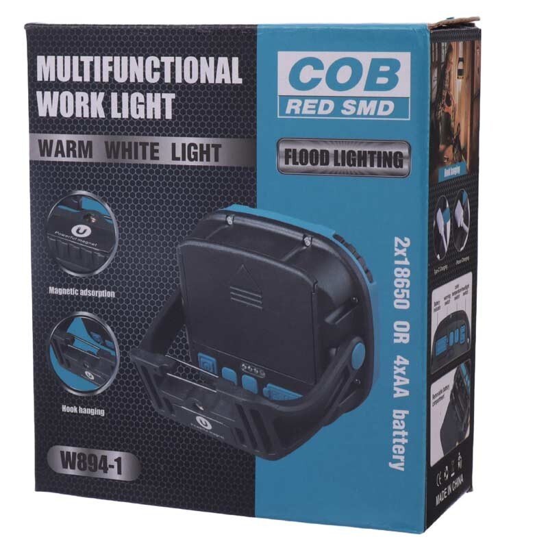 پروژکتور سیار شارژی و پاوربانک COB W892-1