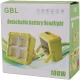 پروژکتور سیار ال ای دی 100 وات شارژی و پاور بانک خورشیدی GBL