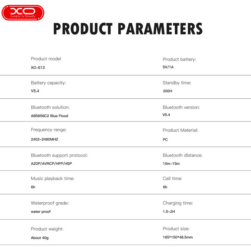 هدفون و عینک بلوتوثی ایکس او XO-E13