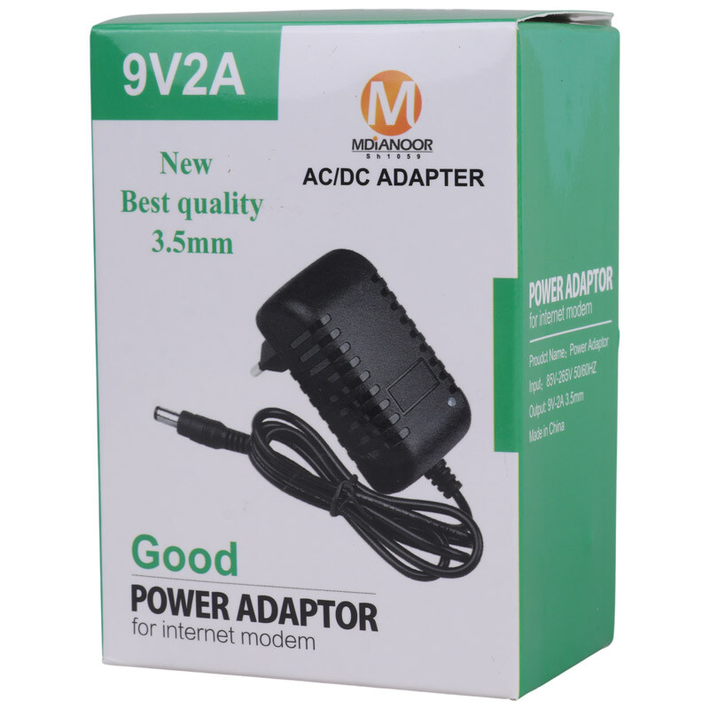 آداپتور برق Mdianoor SH1059 9V 2A