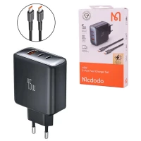 شارژر دیواری 45 وات مک دودو CH-486 QC3.0 PD 3A + کابل تبدیل تایپ سی