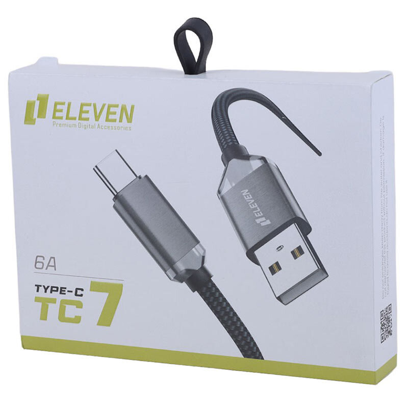 کابل تایپ سی فست شارژ 6 آمپر ایلون TC7 طول 1 متر