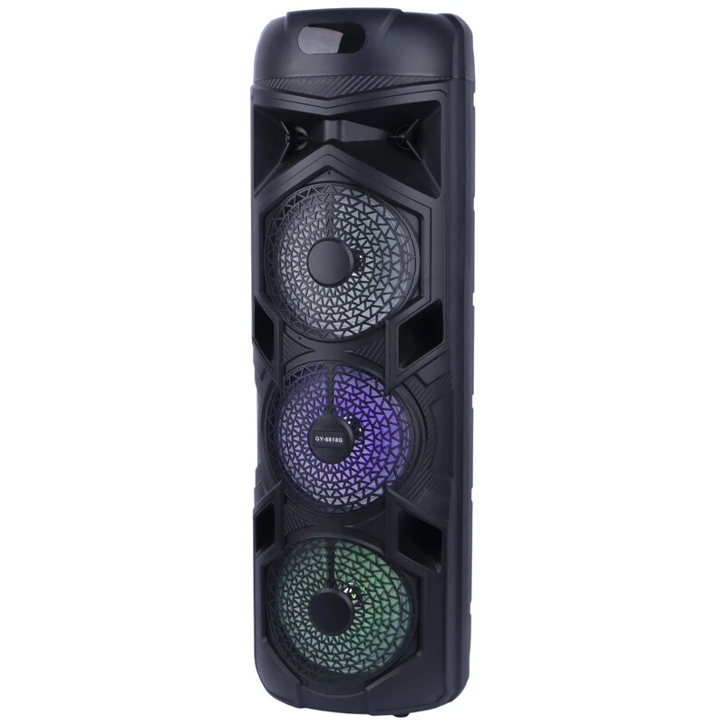 اسپیکر چمدانی بلوتوثی GY-8818G + میکروفون و ریموت کنترل