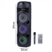 اسپیکر چمدانی بلوتوثی GY-8818G + میکروفون و ریموت کنترل