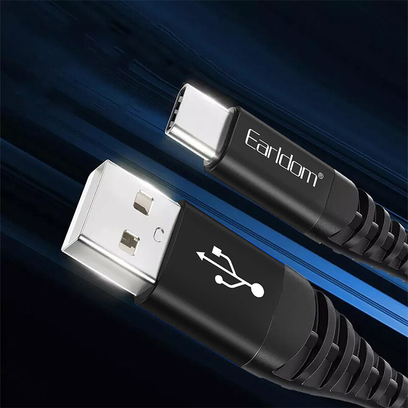 کابل تایپ سی فست شارژ 2.1 آمپر ارلدام EC-121C طول 1 متر