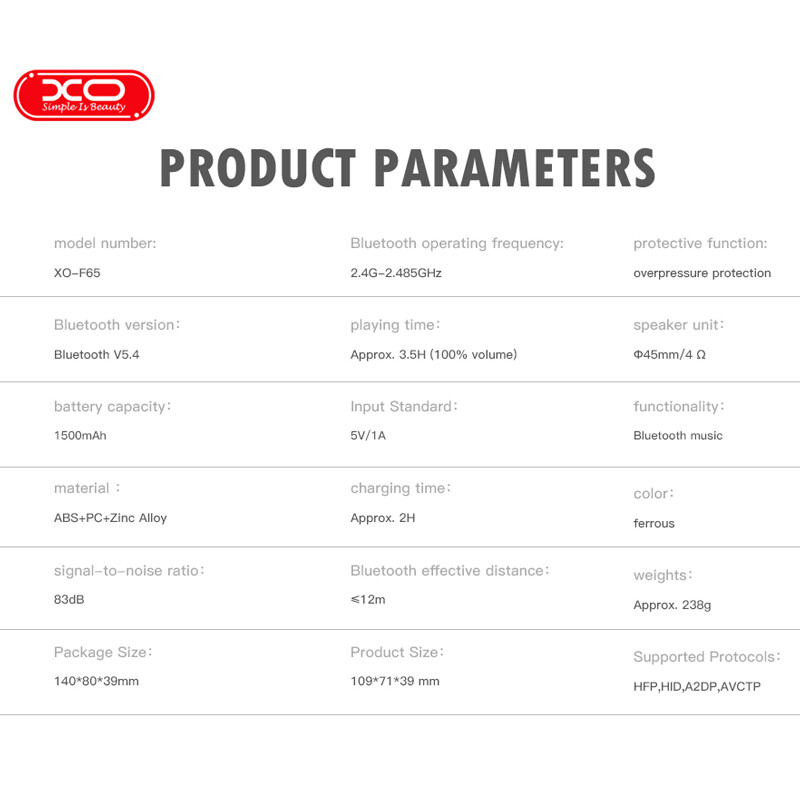 هولدر رومیزی اسپیکر دار ایکس او XO-F65