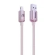 کابل لایتنینگ فست شارژ 2.4 آمپر باسئوس Crystal Shine CAJY00010 طول 2 متر