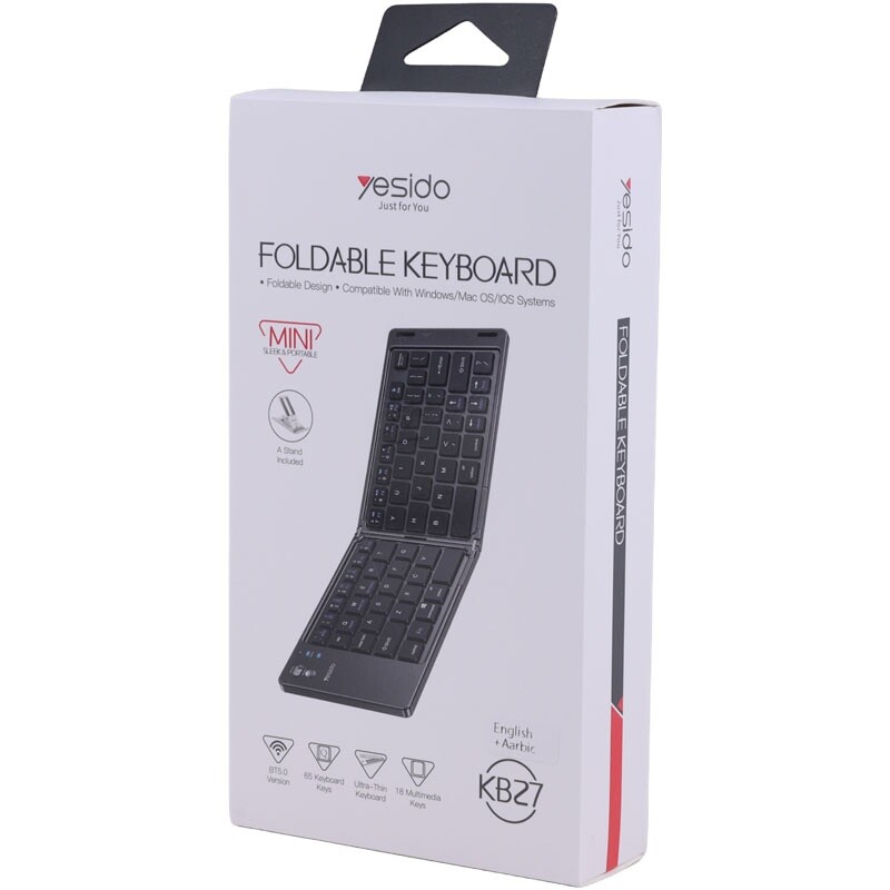 کیبورد بی سیم تاشو یسیدو KB27