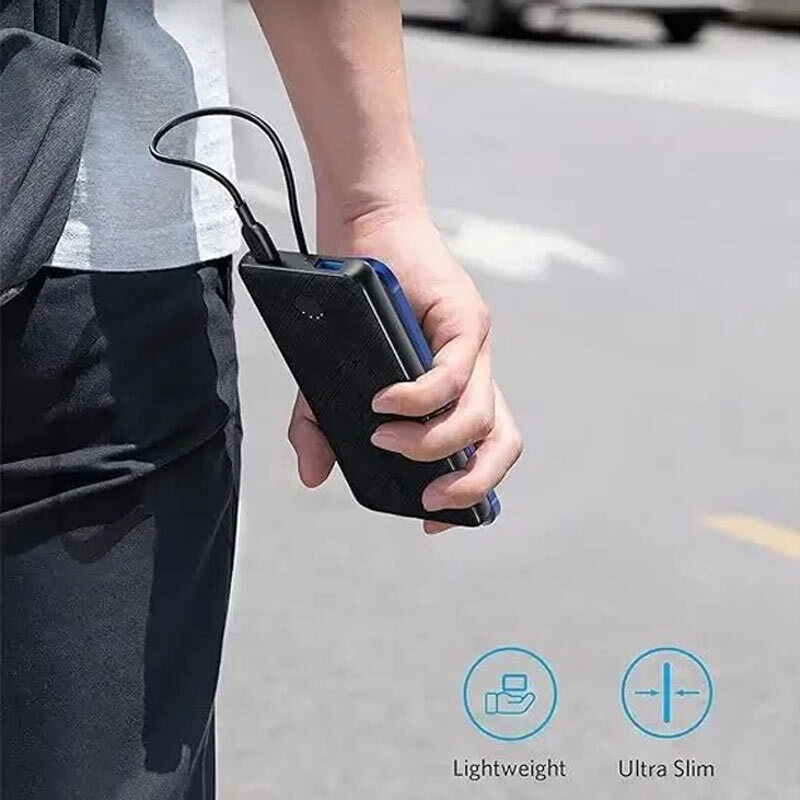 پاور بانک فست شارژ انکر PowerCore Slim Essential A1245 PD 20W ظرفیت 10000 میلی آمپر ساعت
