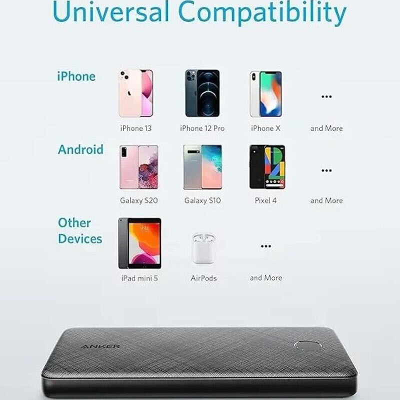 پاور بانک فست شارژ انکر PowerCore Slim Essential A1245 PD 20W ظرفیت 10000 میلی آمپر ساعت