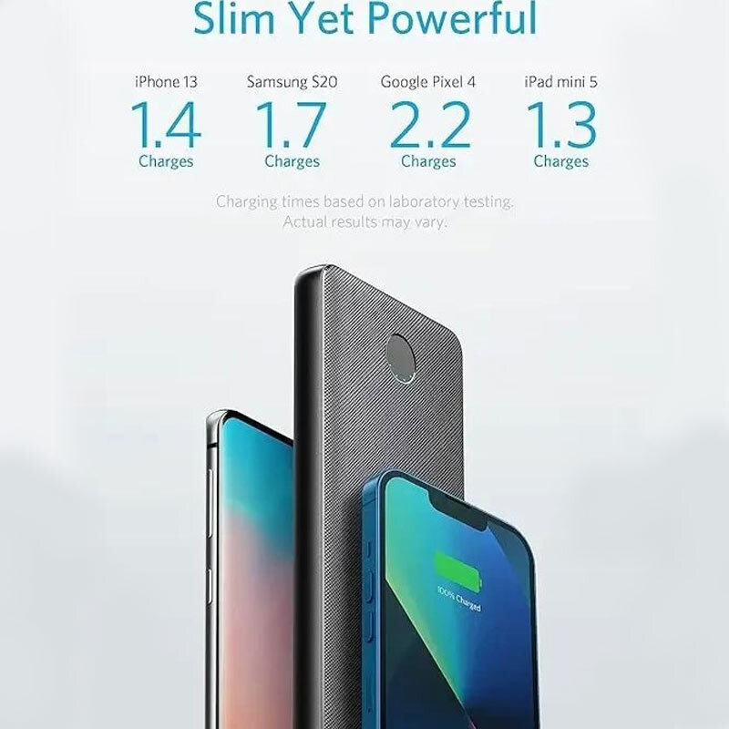پاور بانک فست شارژ انکر PowerCore Slim Essential A1245 PD 20W ظرفیت 10000 میلی آمپر ساعت