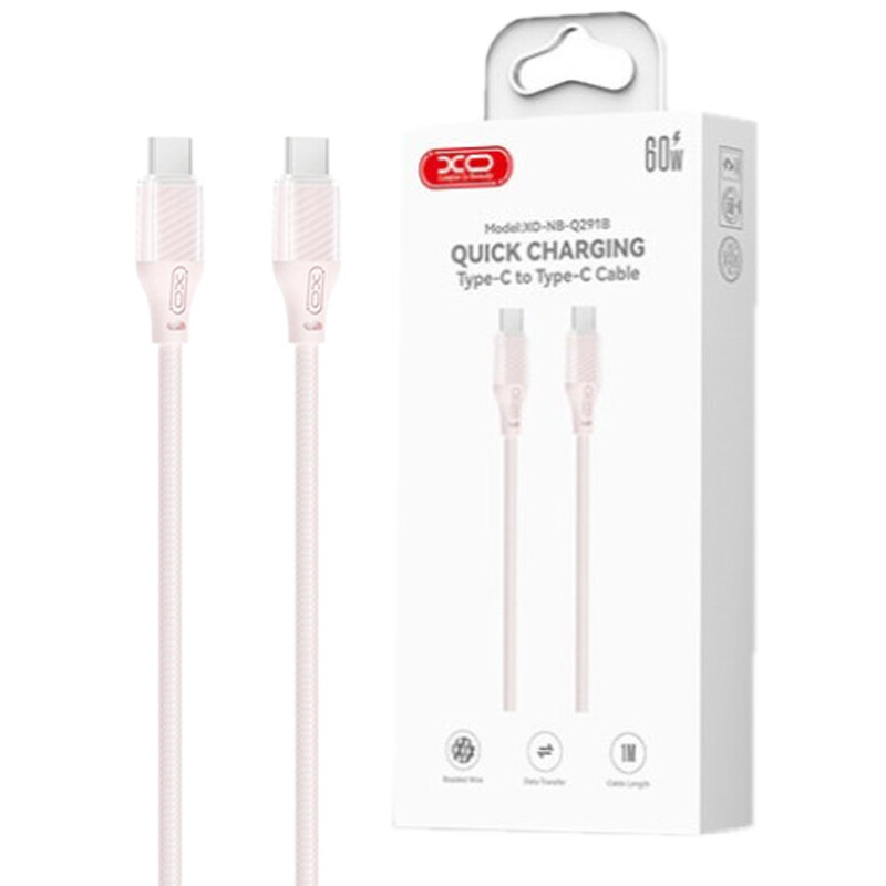 کابل دو سر تایپ سی فست شارژ 60 وات ایکس او XO-NB-Q291B طول 1 متر