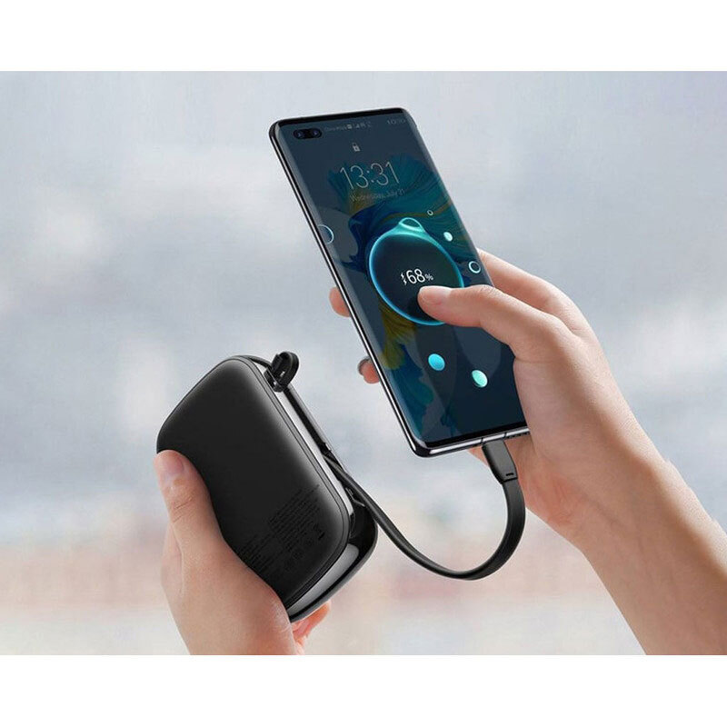 پاور بانک فست شارژ باسئوس Qpow Pro+ P10067100112 22.5W ظرفیت 10000 میلی آمپر ساعت