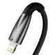 کابل لایتنینگ فست شارژ 2.4 آمپر باسئوس Glimmer Series CADH000301 طول 2 متر