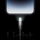 کابل لایتنینگ فست شارژ 2.4 آمپر باسئوس Glimmer Series CADH000301 طول 2 متر