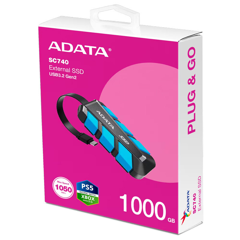 حافظه اکسترنال SSD ای دیتا Adata SC740 1TB