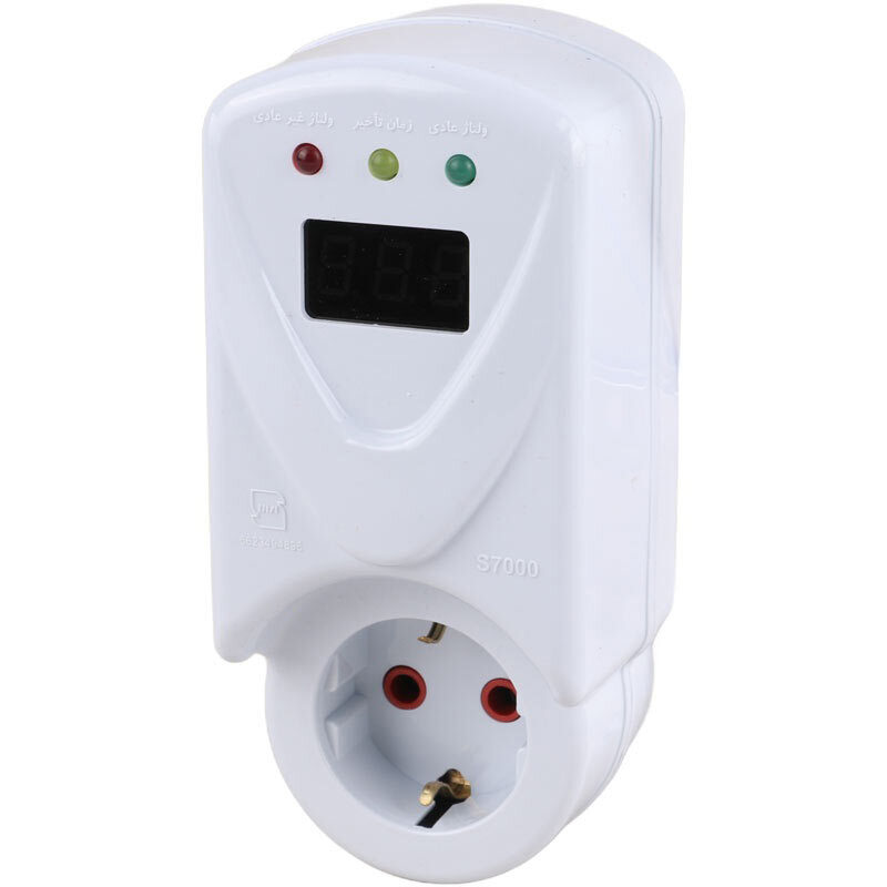 محافظ برق کولر گازی ارت دار تیراژه S7000 کد 2