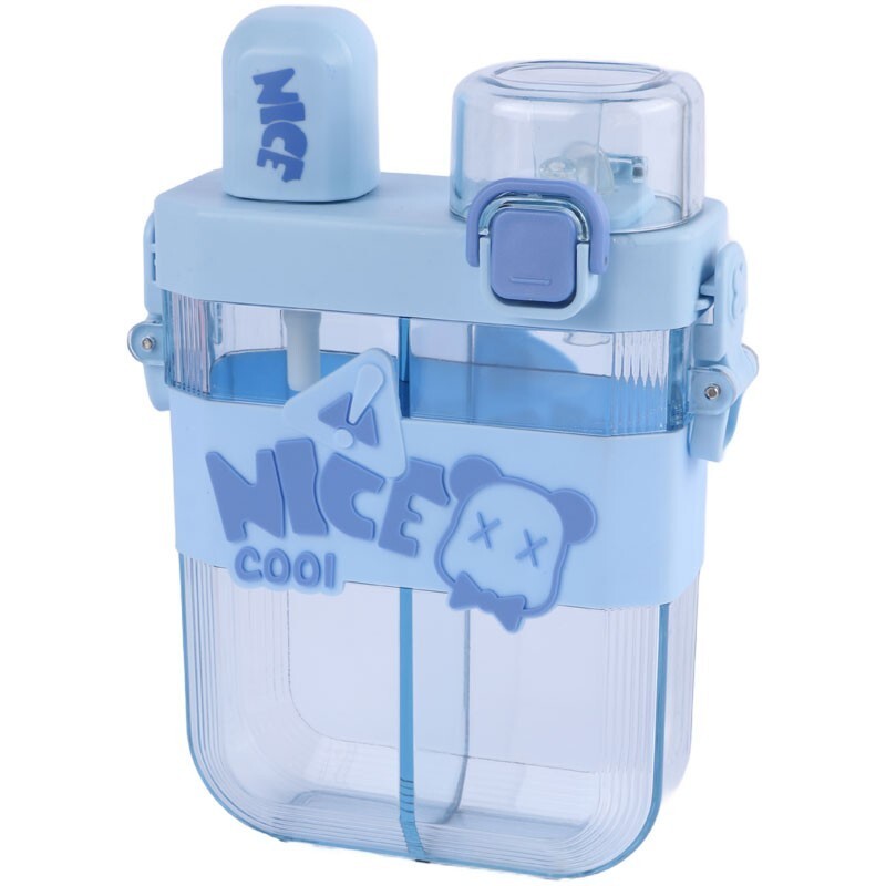 قمقمه دو مخزنه دور سیلیکون NICE طرح کرومی