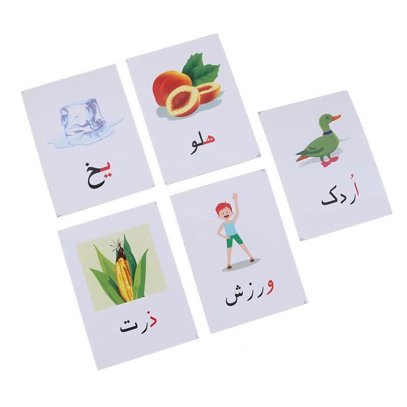 فلش کارت آموزشی حروف الفبای فارسی بسته 36 عددی