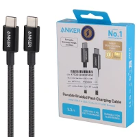 کابل دو سر تایپ سی فست شارژ 60 وات انکر A8752 طول 1 متر