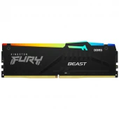 رم کامپیوتر کینگستون Fury Beast RGB DDR5 16GB Single 5600MHz CL40
