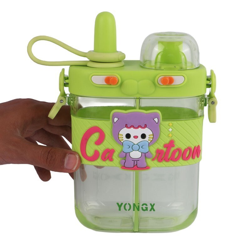 قمقمه 800 سی سی دو مخزنه دور سیلیکون Yongx