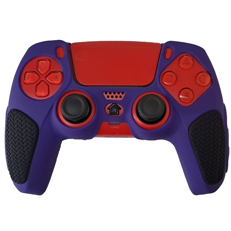 روکش دسته بازی PS5 استوپ دار زمینه بنفش مشکی