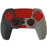 روکش دسته بازی PS5 استوپ دار زمینه طوسی روشن و تیره کد 2