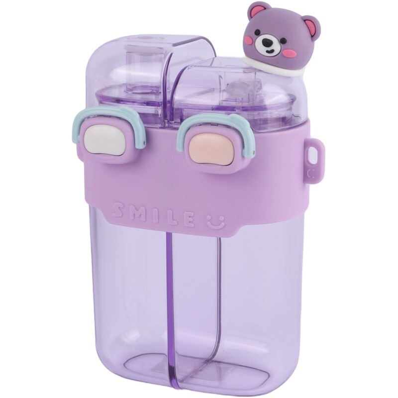 قمقمه 780 سی سی دو مخزنه دور سیلیکون Summer Smile
