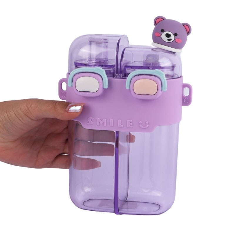 قمقمه 780 سی سی دو مخزنه دور سیلیکون Summer Smile
