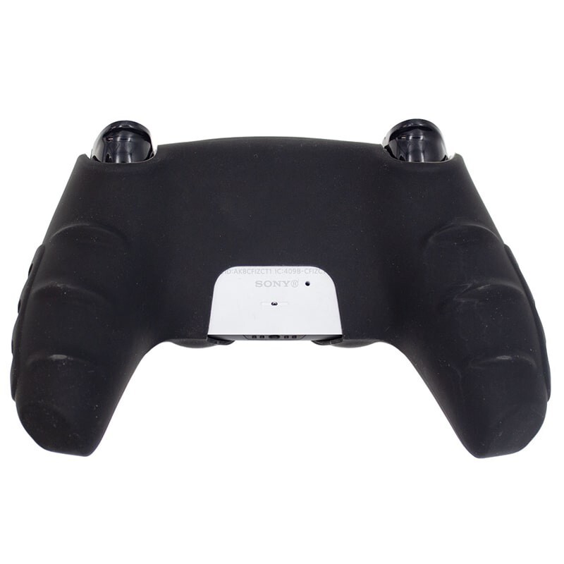 روکش دسته بازی PS5 استوپ دار زمینه مشکی آبی قرمز