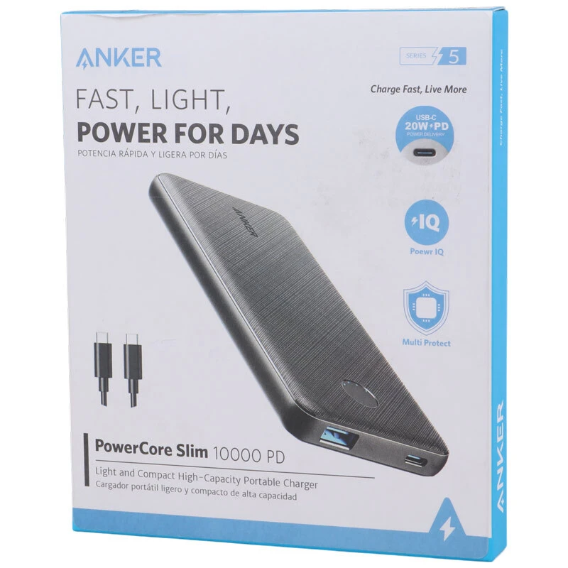 پاور بانک فست شارژ انکر Anker 523 A1245613 PD 22.5W ظرفیت 10000 میلی آمپر ساعت