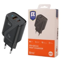 شارژر دیواری 25 وات بیوا HC-38 QC3.0 PD 3A