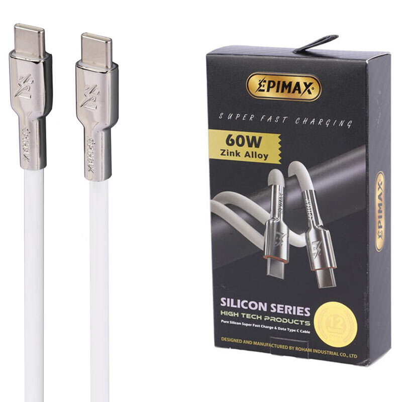 کابل دو سر تایپ سی فست شارژ 60 وات اپی مکس EC-135 طول 1 متر