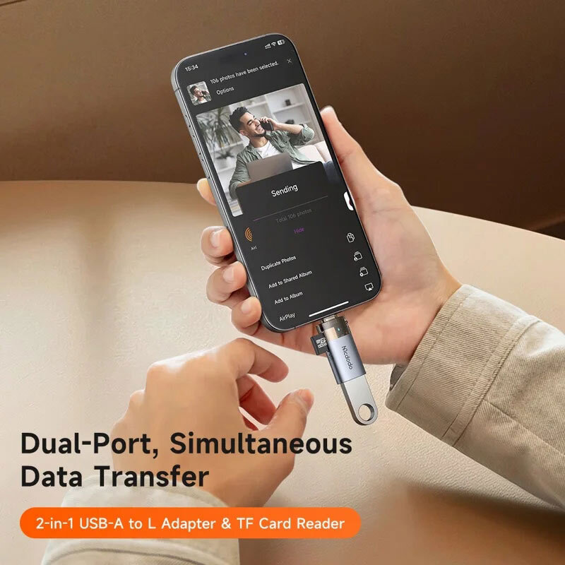تبدیل USB OTG / TF به لایتنینگ مک دودو OT-785