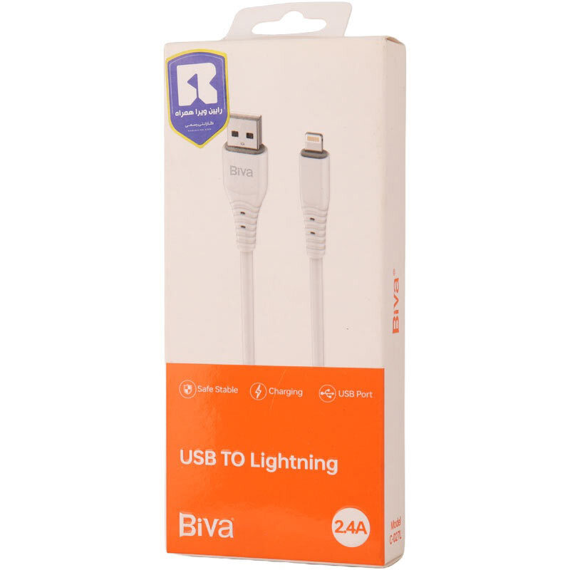 کابل لایتنینگ 2.4 آمپر بیوا C-027L طول 1.2 متر