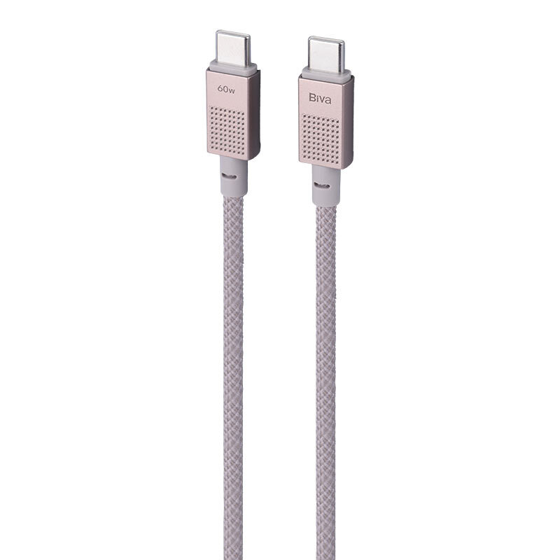 کابل دو سر تایپ سی فست شارژ 60 وات بیوا C-40CC طول 1 متر