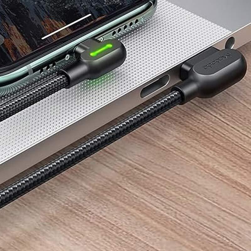 کابل لایتنینگ فست شارژ 3 آمپر مک دودو CA-467 دو سر L طول 1.2 متر