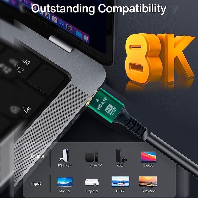 کابل HDMI 8K پریمیوم Premium طول 1.5 متر