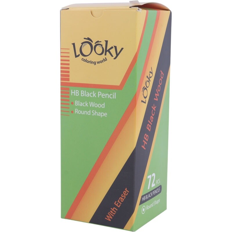مداد مشکی لوکی Looky 2031 بسته 72 عددی