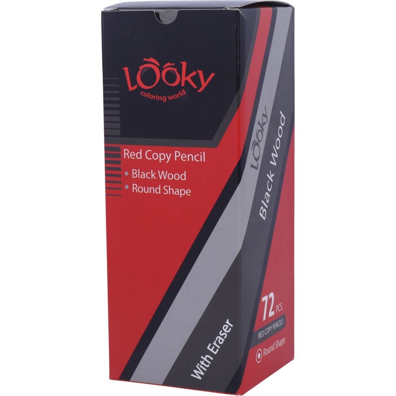 مداد قرمز لوکی Looky 2042 بسته 72 عددی