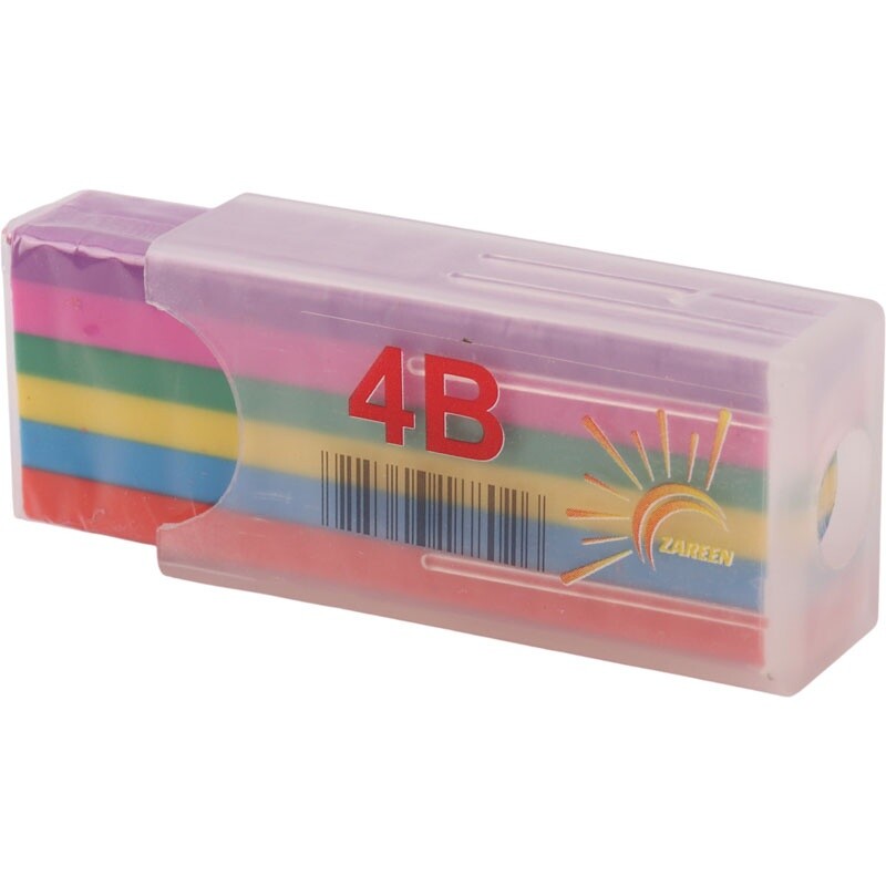 پاک کن رنگی 4B کد 8809 بسته 30 عددی